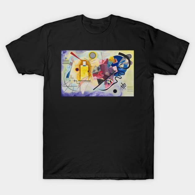 Colorful Abstract Kandinsky Yellow-Red-Blue T-Shirt by Brasilia Catholic